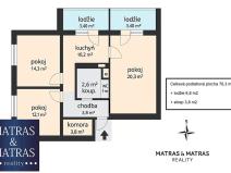 Prodej bytu 3+1, Brno, Záhřebská, 73 m2