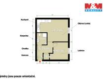 Pronájem bytu 2+kk, Kaznějov, 43 m2