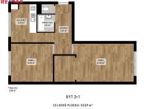 Prodej bytu 2+1, Orlová - Lutyně, Vnitřní, 57 m2