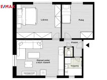 Pronájem bytu 3+kk, Ostrava - Hrabůvka, Horní, 62 m2