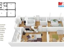 Prodej bytu 3+1, Skořenice, 81 m2