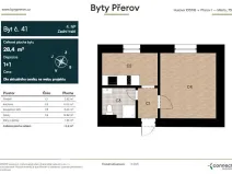 Prodej bytu 1+1, Přerov, Husova, 28 m2