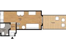 Prodej bytu 1+kk, Praha - Komořany, Nad teplárnou, 36 m2