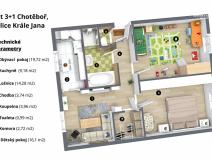 Pronájem bytu 3+1, Chotěboř, Krále Jana, 73 m2