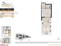 Prodej bytu 1+kk, Tábor, 39 m2