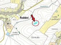 Prodej podílu pole, Roštění, 1196 m2