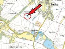 Prodej podílu pole, Sudice, 991 m2