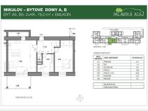 Pronájem bytu 2+kk, Mikulov, Bezručova, 76 m2