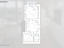 Pronájem bytu 2+1, Hodkovice nad Mohelkou, Liberecká, 45 m2