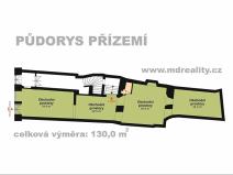 Pronájem obchodního prostoru, Jihlava, Masarykovo náměstí, 231 m2