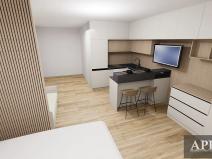 Pronájem bytu 1+kk, Zlín, Pod Hradem II, 27 m2