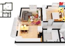 Pronájem bytu 2+kk, Pardubice, Na Spravedlnosti, 52 m2