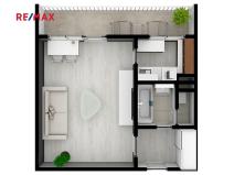 Pronájem bytu 1+kk, Pardubice, Gagarinova, 28 m2