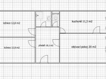 Prodej bytu 3+1, Praha - Zbraslav, Ke Kamínce, 71 m2