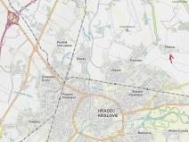 Dražba komerčního pozemku, Hradec Králové, 645 m2