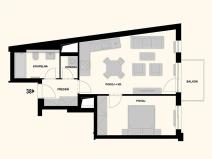 Prodej bytu 2+kk, Praha - Nusle, Maroldova, 57 m2