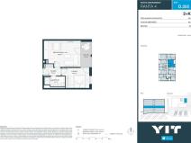Prodej bytu 2+kk, Praha - Hlubočepy, Wassermannova, 43 m2