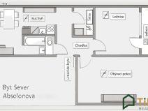 Prodej bytu 2+1, Blansko, Absolonova, 55 m2