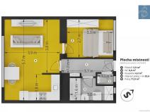 Pronájem bytu 2+kk, Praha - Krč, Humpolecká, 44 m2