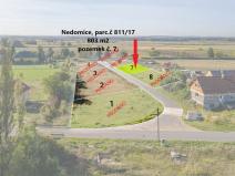 Prodej pozemku, Nedomice, 803 m2