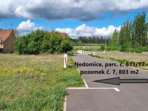 Prodej pozemku, Nedomice, 803 m2