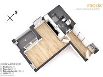 Pronájem bytu 1+kk, Praha - Ruzyně, Stočesova, 32 m2