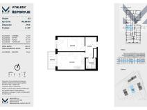 Prodej bytu 2+kk, Praha - Řeporyje, Jáchymovská, 47 m2
