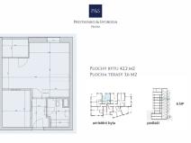 Pronájem bytu 2+kk, Praha - Vysočany, Za Krejcárkem, 49 m2