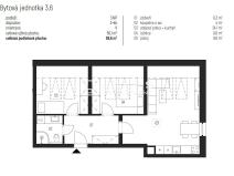 Pronájem bytu 3+kk, Únětice, Rýznerova, 58 m2