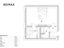 Prodej bytu 1+1, Praha - Střížkov, Černého, 34 m2
