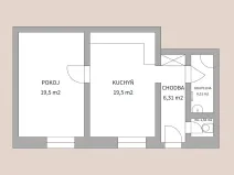 Prodej bytu 2+kk, Vysoké Mýto, Žižkova, 50 m2