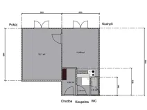 Pronájem bytu 1+1, Bílina, Sídliště U Nového nádraží, 36 m2