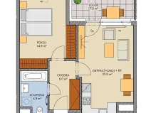 Prodej bytu 2+kk, Praha - Hlubočepy, Baarové, 47 m2