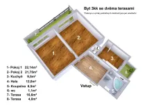 Prodej bytu 3+kk, Praha - Podolí, Podolská, 73 m2