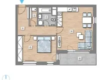 Prodej bytu 2+kk, Praha - Zličín, Strážovická, 59 m2