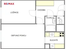 Pronájem bytu 2+kk, Praha - Horní Měcholupy, Ravennská, 43 m2