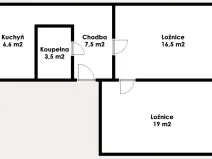 Prodej bytu 2+1, Most, Vítězslava Nezvala, 55 m2