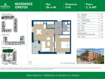 Pronájem bytu 2+kk, Praha - Chodov, Líbalova, 54 m2