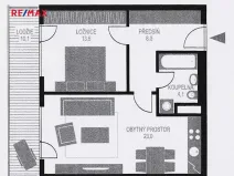 Pronájem bytu 2+kk, Chrudim, Luhanova, 58 m2
