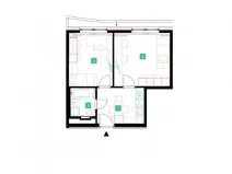 Pronájem bytu 2+1, Praha - Stodůlky, Mukařovského, 42 m2