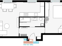 Pronájem bytu 2+1, Mělník, Studentská, 49 m2