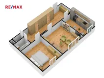 Pronájem bytu 2+1, Pardubice, Čs. armády, 60 m2