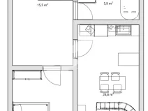 Pronájem bytu 2+kk, Písek, Alšovo nám., 66 m2