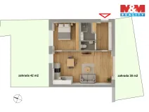 Prodej bytu 2+kk, Praha - Holyně, náměstí Pod lípou, 58 m2