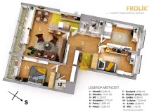 Pronájem bytu 4+kk, Praha - Ruzyně, Dědinská, 90 m2