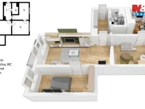 Pronájem bytu 3+1, Rychnov nad Kněžnou, SNP, 69 m2