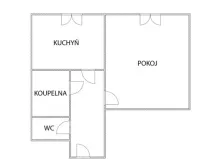 Prodej bytu 1+1, Habartov, Švermova, 36 m2
