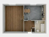 Prodej bytu 1+1, Hýsly, 34 m2