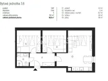 Pronájem bytu 3+kk, Únětice, Rýznerova, 58 m2