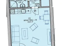 Prodej bytu 1+kk, Brno, Chvalovka, 35 m2